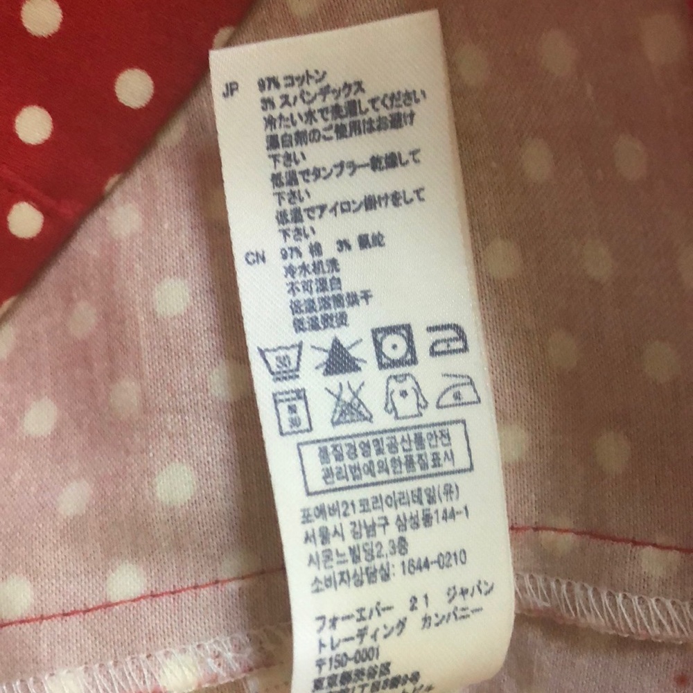 Red and White Polka-dot Strapless Dress - Picture 8 of 8